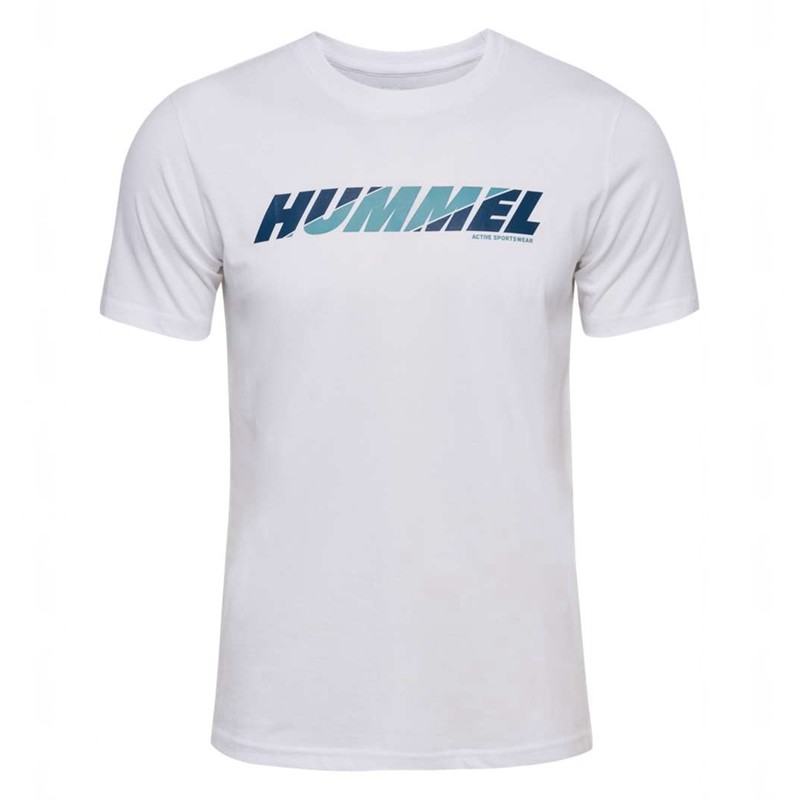 Hummel Graphic Bold Logo Linne Herr Vita | 862300-038