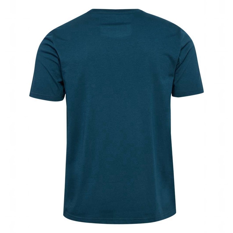 Hummel Graphic Bold Logo T-shirt Herr Marinblå | 346020-841