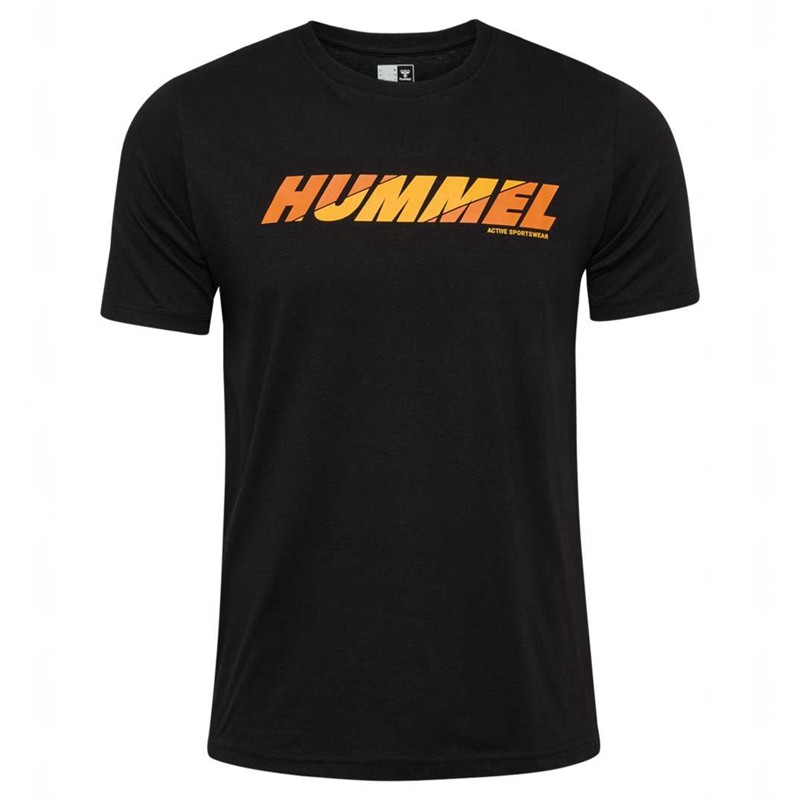 Hummel Graphic Bold Logo T-shirt Herr Svarta | 156842-618