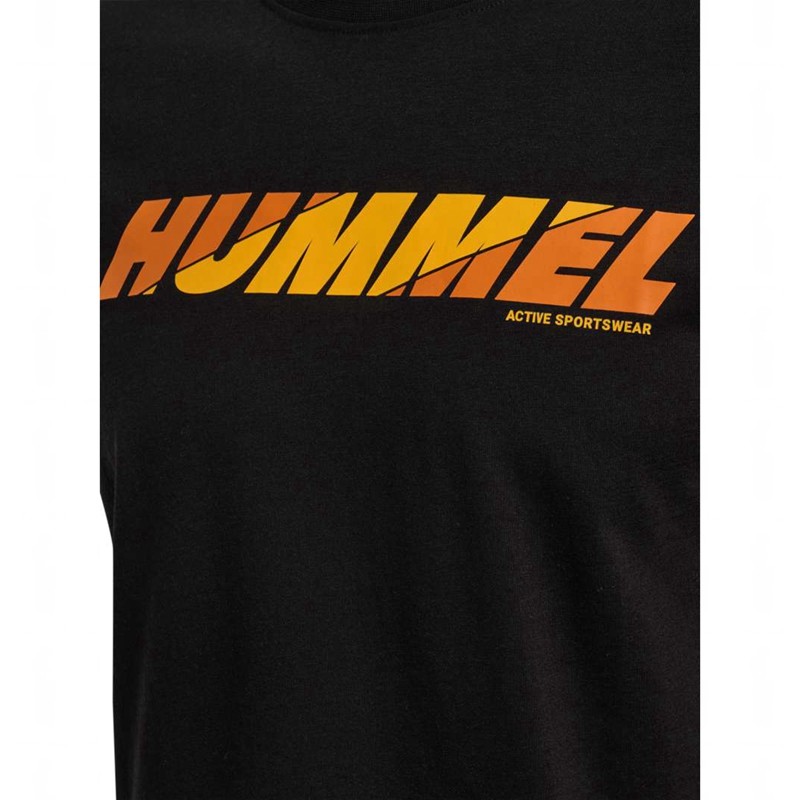 Hummel Graphic Bold Logo T-shirt Herr Svarta | 156842-618