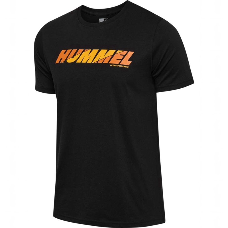 Hummel Graphic Bold Logo T-shirt Herr Svarta | 156842-618