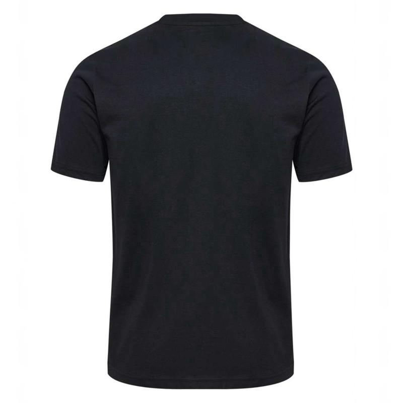 Hummel Graphic Triple Logo Cotton T-shirt Herr Svarta | 135989-960