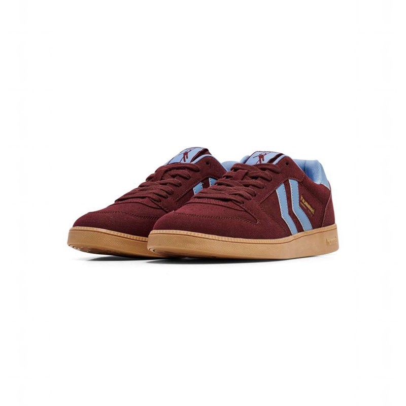 Hummel Handball Perfekt Synth. Suede Sneakers Dam Vinröda | 291855-593
