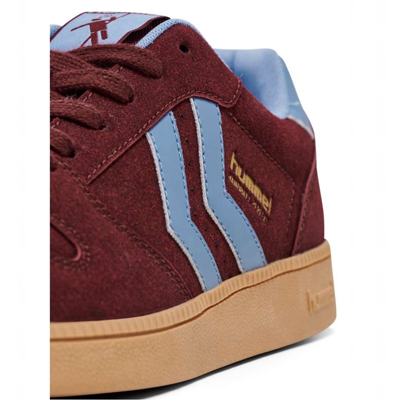 Hummel Handball Perfekt Synth. Suede Sneakers Dam Vinröda | 291855-593