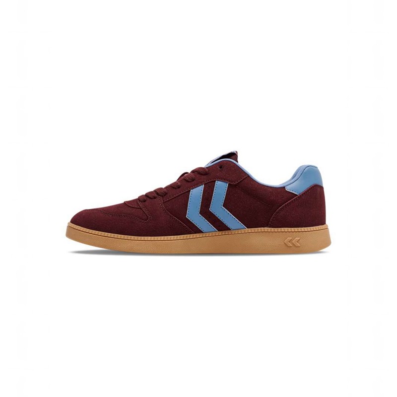 Hummel Handball Perfekt Synth. Suede Sneakers Dam Vinröda | 291855-593