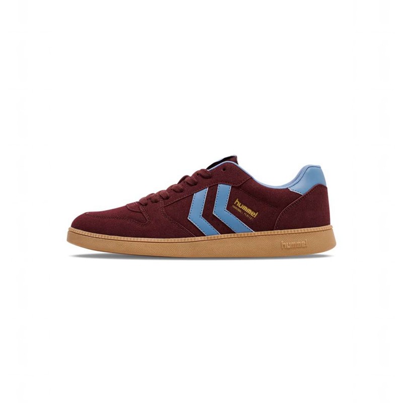 Hummel Handball Perfekt Synth. Suede Sneakers Dam Vinröda | 291855-593