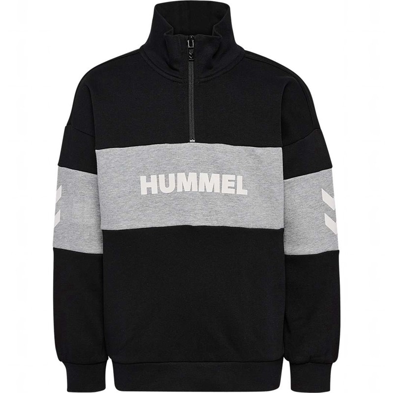 Hummel Heron Half Zip Tröjor Barn Svarta | 002498-500