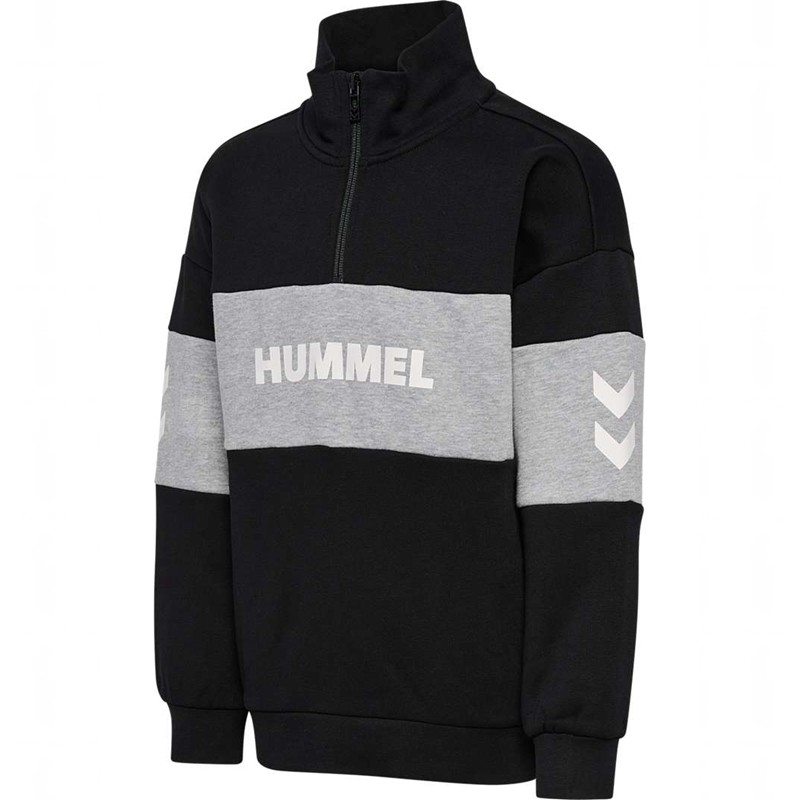 Hummel Heron Half Zip Tröjor Barn Svarta | 002498-500