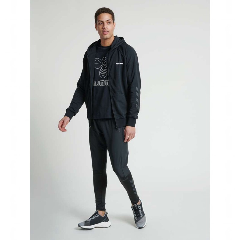 Hummel Isam Zip Hoodie Herr Svarta | 459803-115