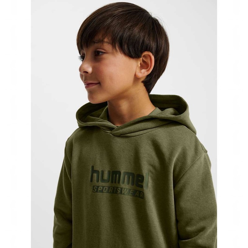Hummel Jr Base Hoodie Barn Gröna | 266733-499