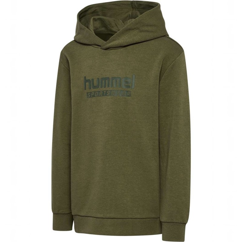 Hummel Jr Base Hoodie Barn Gröna | 266733-499