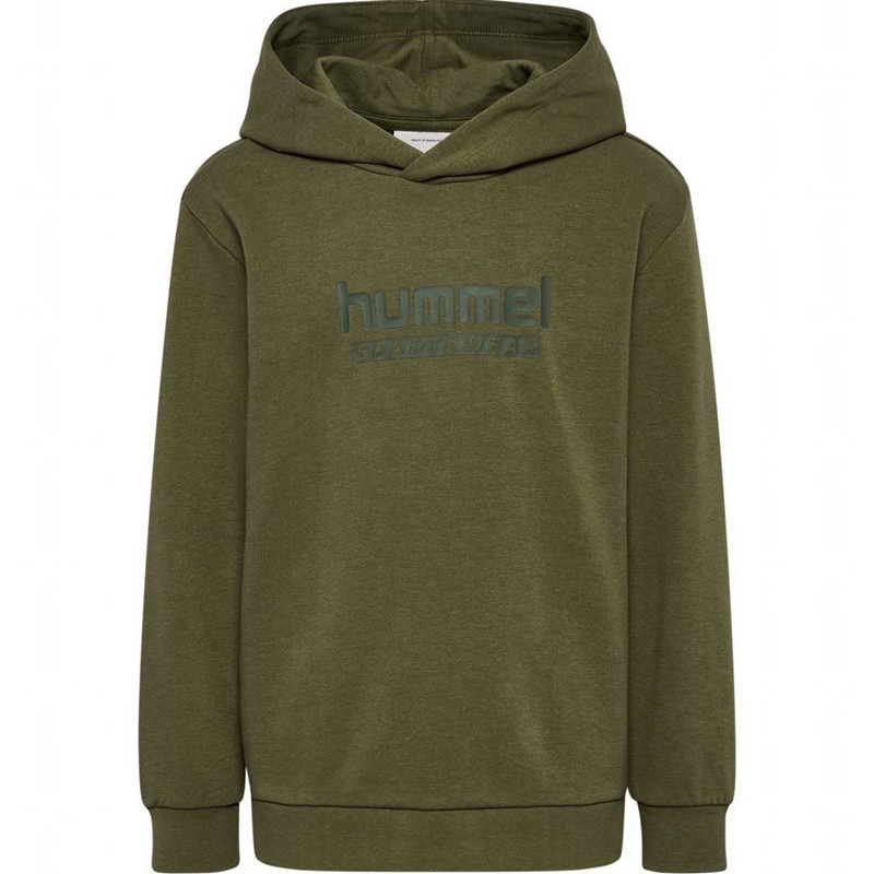 Hummel Jr Base Hoodie Barn Gröna | 266733-499