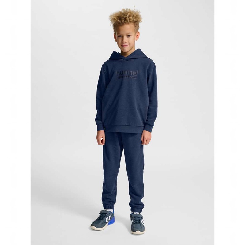 Hummel Jr Base Hoodie Barn Marinblå | 148209-144
