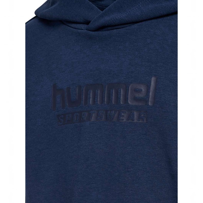Hummel Jr Base Hoodie Barn Marinblå | 148209-144