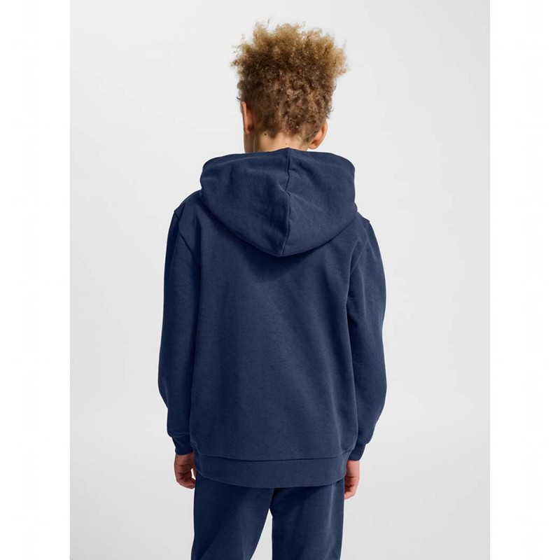 Hummel Jr Base Hoodie Barn Marinblå | 148209-144