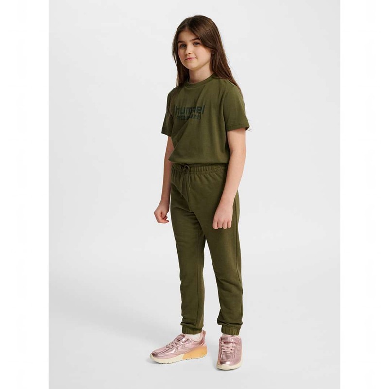 Hummel Jr Base Regular Byxor Barn Gröna | 155596-667