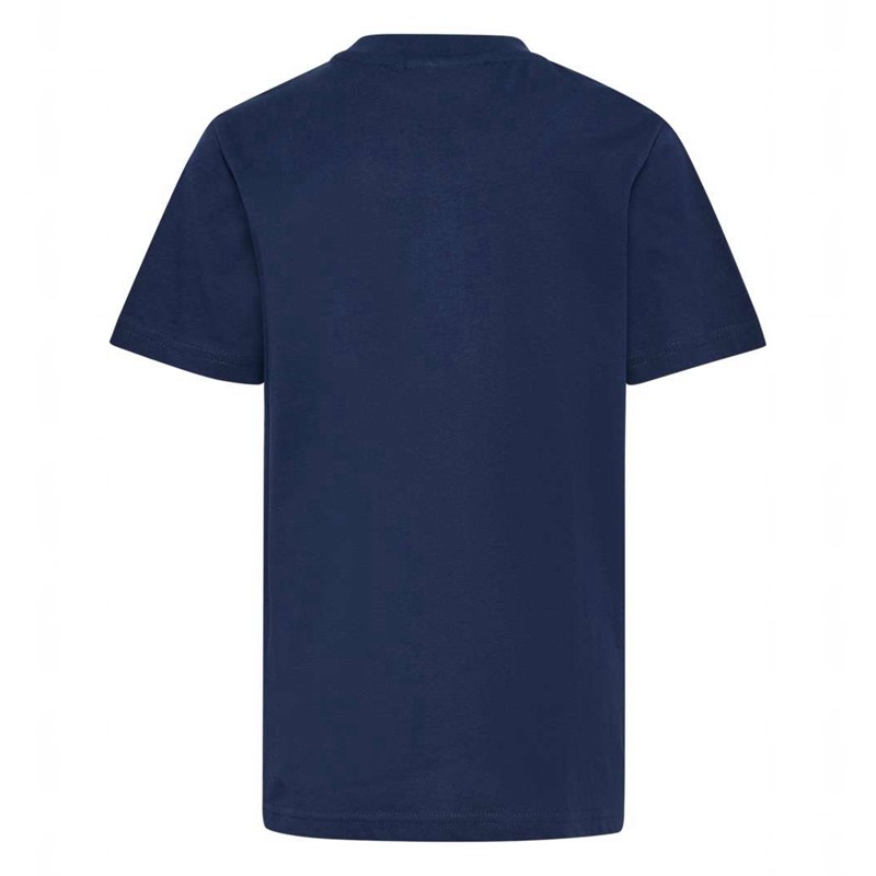 Hummel Jr Base S/S Hoodie Barn Marinblå | 305798-227
