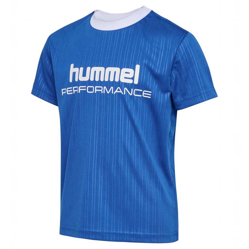 Hummel Jr Fast Loose S/S T-shirt Barn Blå | 118682-029