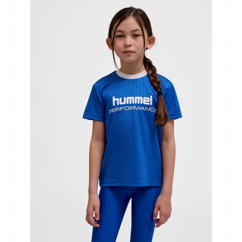 Hummel Jr Fast Loose S/S T-shirt Barn Blå | 118682-029