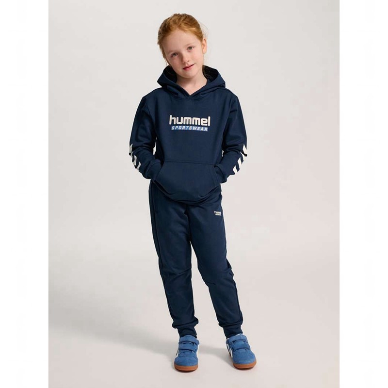 Hummel Jr Logo Shorts Barn Marinblå | 857051-071