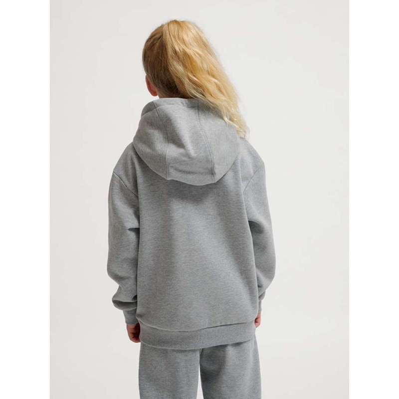 Hummel Jr Loose Bee Hoodie Barn Grå | 366557-303