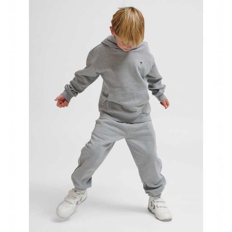 Hummel Jr Loose Bee Hoodie Barn Grå | 366557-303
