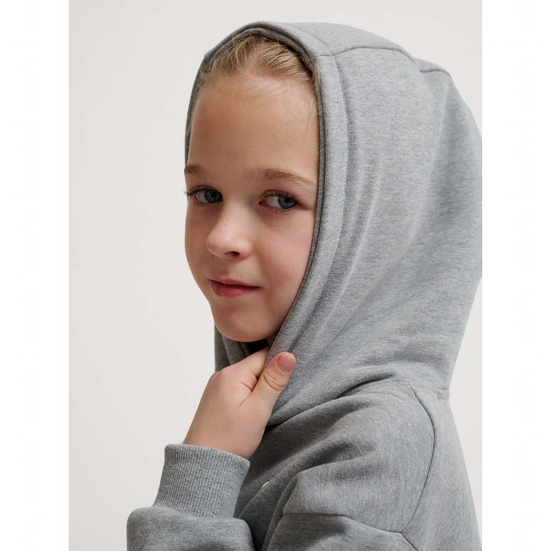 Hummel Jr Loose Bee Hoodie Barn Grå | 366557-303