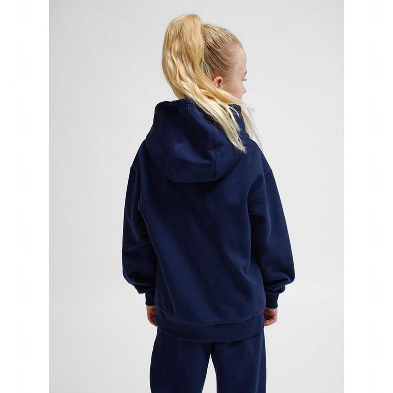 Hummel Jr Loose Bee Hoodie Barn Marinblå | 588817-897