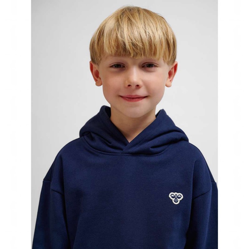 Hummel Jr Loose Bee Hoodie Barn Marinblå | 588817-897