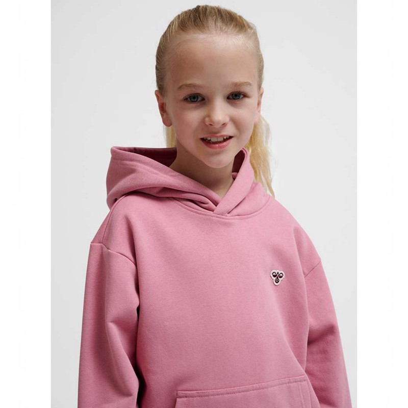 Hummel Jr Loose Bee Hoodie Barn Rosa | 967771-333