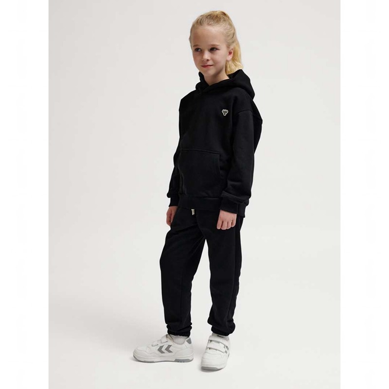 Hummel Jr Loose Bee Hoodie Barn Svarta | 200437-445