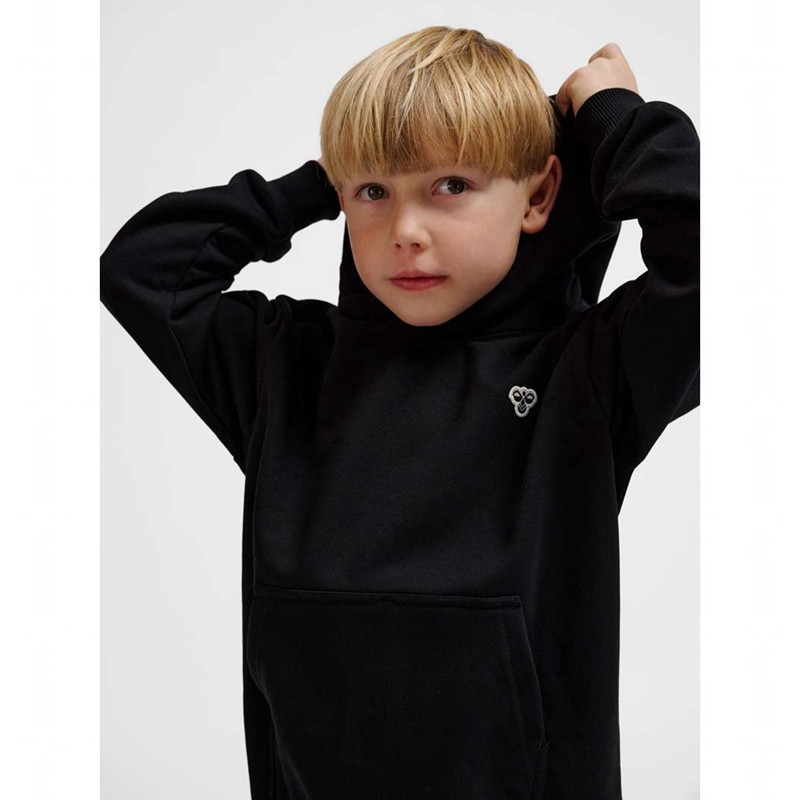 Hummel Jr Loose Bee Hoodie Barn Svarta | 200437-445