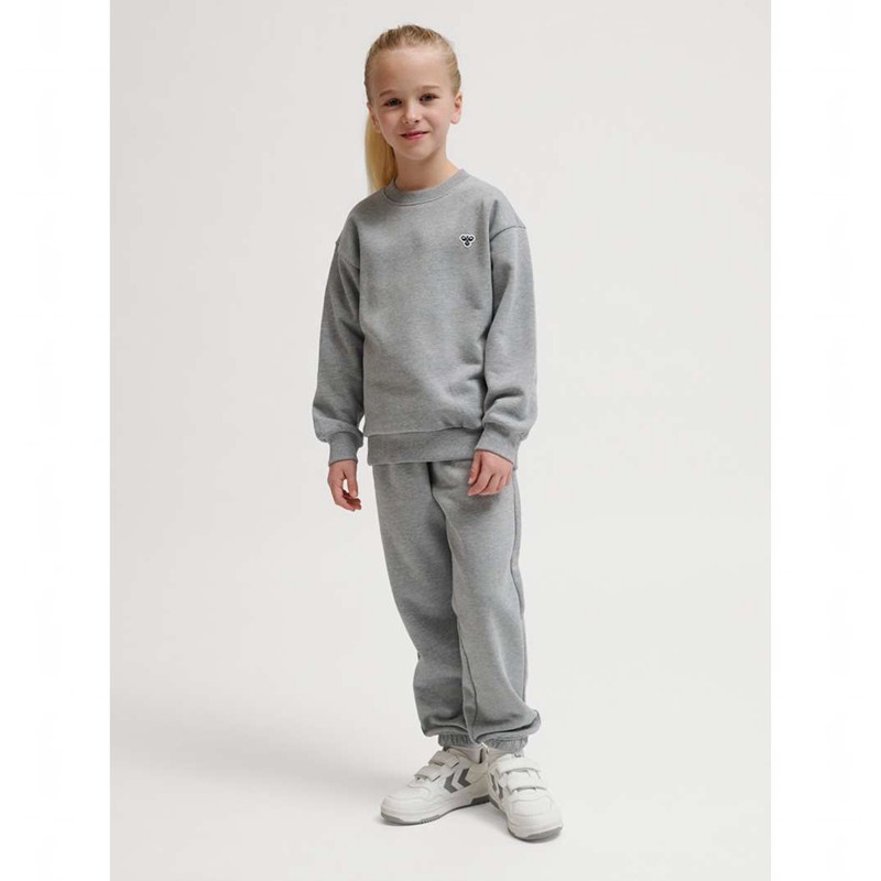 Hummel Jr Loose Crewneck Bee Hoodie Barn Grå | 028746-558