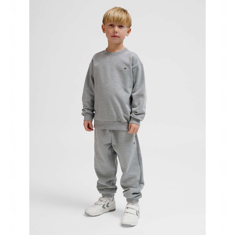 Hummel Jr Loose Crewneck Bee Hoodie Barn Grå | 028746-558