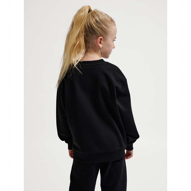 Hummel Jr Loose Crewneck Bee T-shirt Barn Svarta | 026679-748