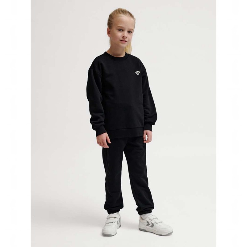 Hummel Jr Loose Crewneck Bee T-shirt Barn Svarta | 026679-748
