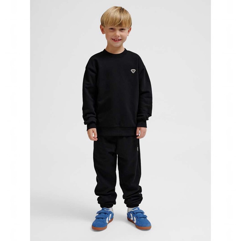 Hummel Jr Loose Crewneck Bee T-shirt Barn Svarta | 026679-748