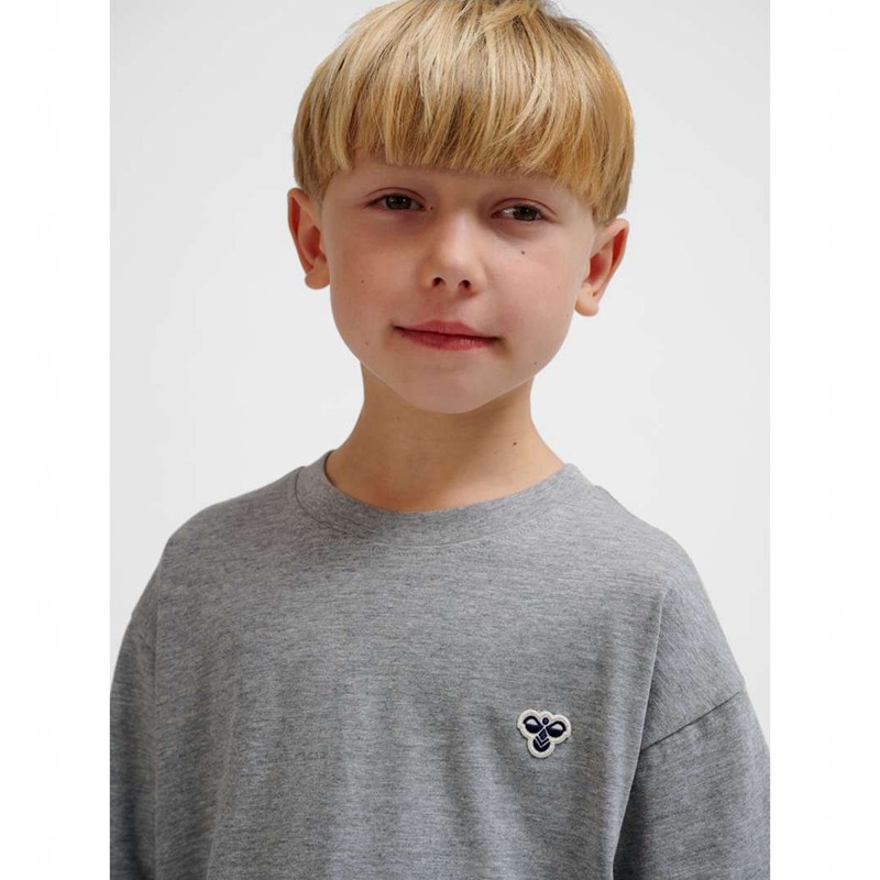 Hummel Jr Loose S/S Bee T-shirt Barn Grå | 970861-502