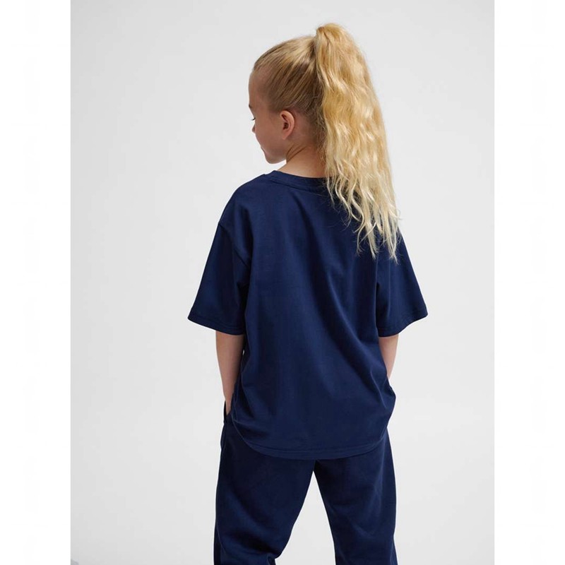 Hummel Jr Loose S/S Bee T-shirt Barn Marinblå | 663811-238