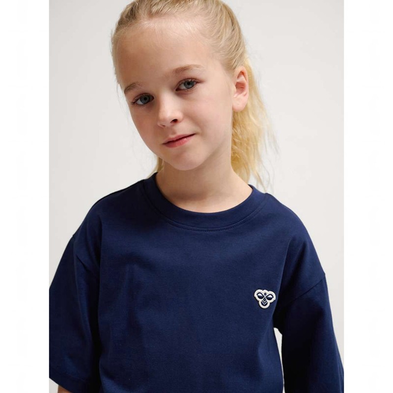 Hummel Jr Loose S/S Bee T-shirt Barn Marinblå | 663811-238