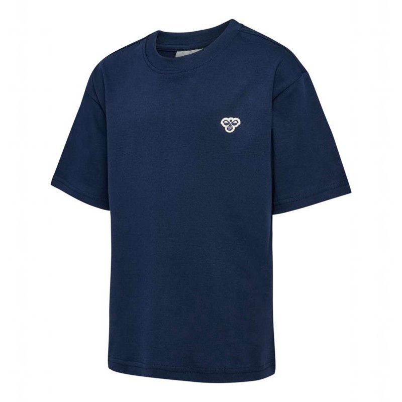 Hummel Jr Loose S/S Bee T-shirt Barn Marinblå | 663811-238