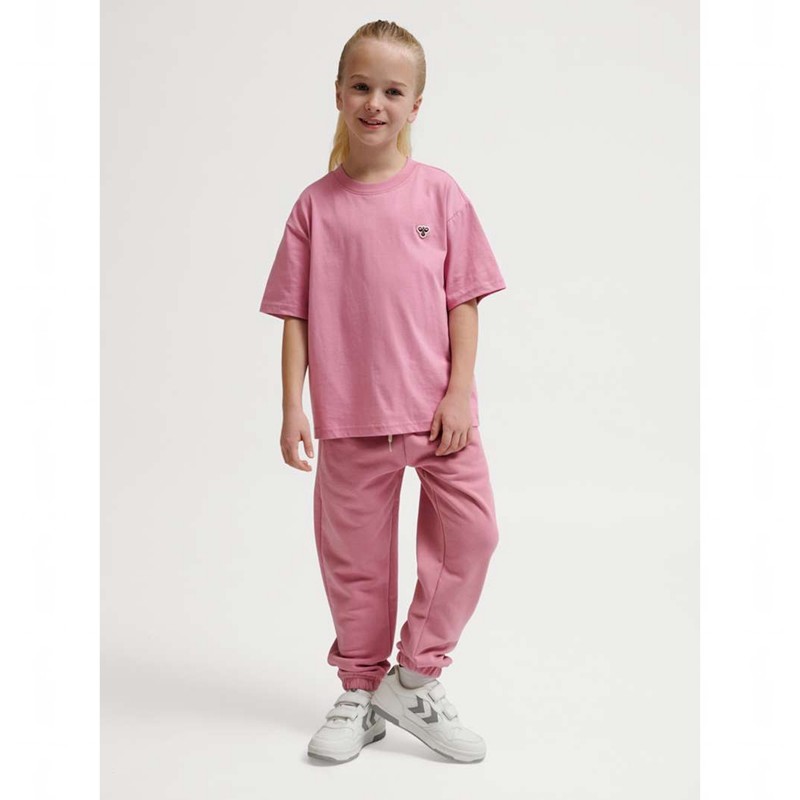 Hummel Jr Loose S/S Bee T-shirt Barn Rosa | 655968-286