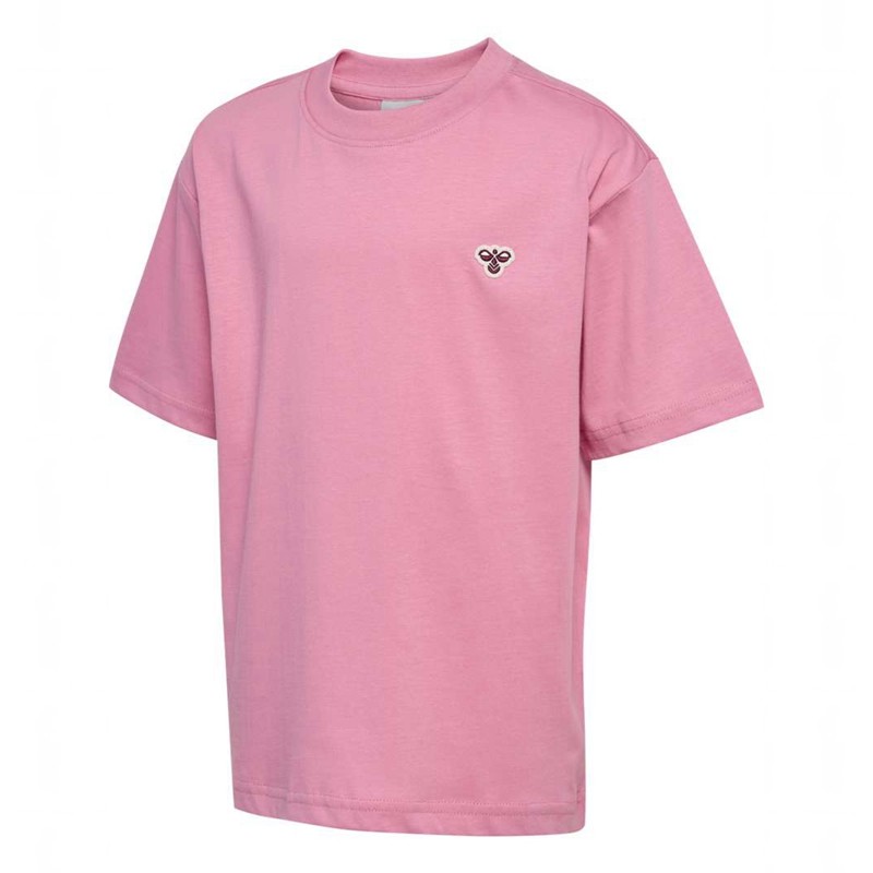 Hummel Jr Loose S/S Bee T-shirt Barn Rosa | 655968-286
