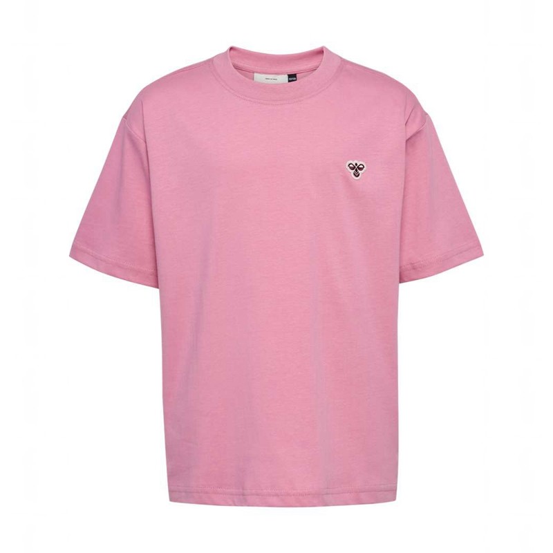 Hummel Jr Loose S/S Bee T-shirt Barn Rosa | 655968-286