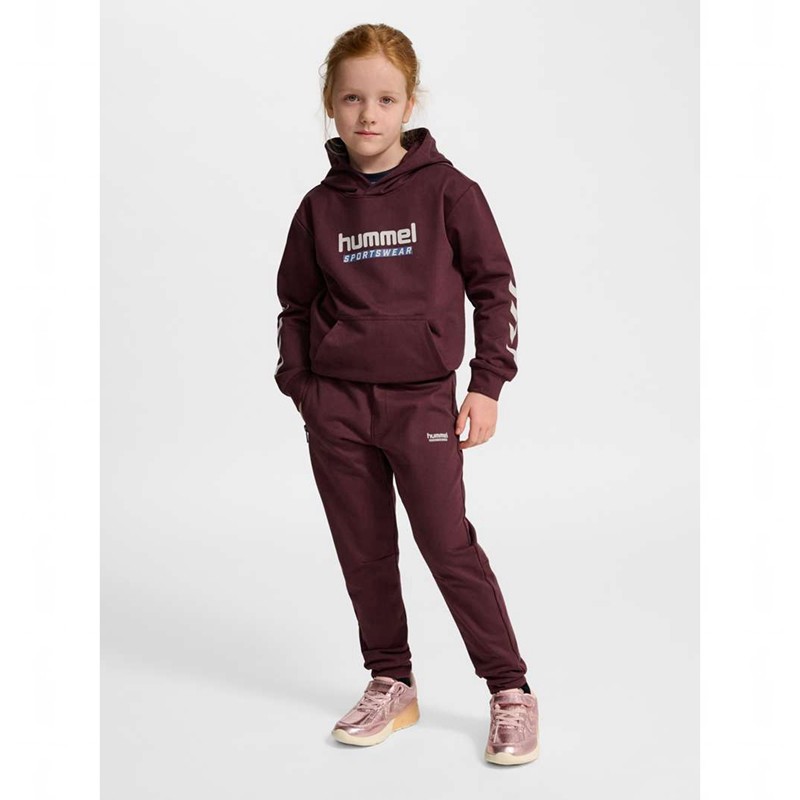 Hummel Jr Regular Adj Waist Byxor Barn Vinröda | 102510-095