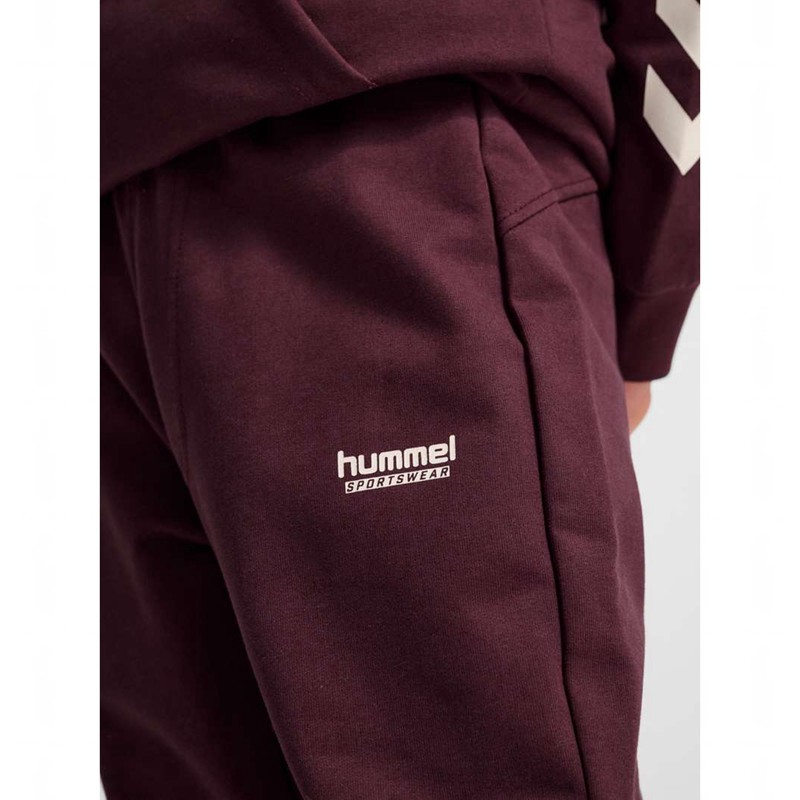 Hummel Jr Regular Adj Waist Byxor Barn Vinröda | 102510-095