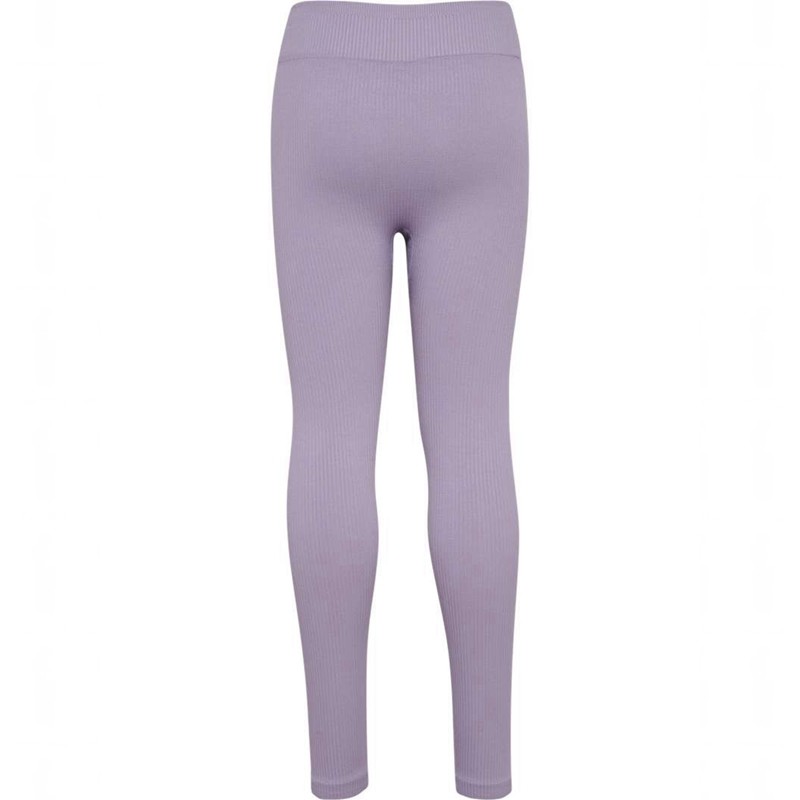 Hummel Jr Seamless Rib Mw Strumpbyxor Barn Lavendel | 330737-978