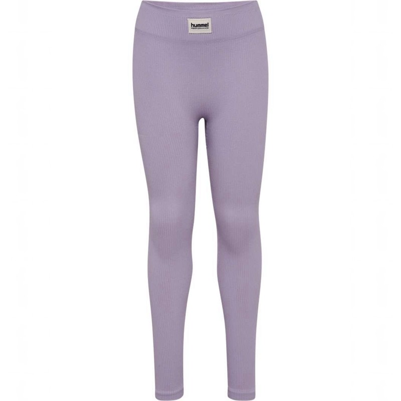 Hummel Jr Seamless Rib Mw Strumpbyxor Barn Lavendel | 330737-978