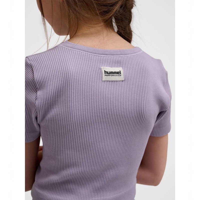 Hummel Jr Seamless Rib S/S T-shirt Barn Lavendel | 223947-341