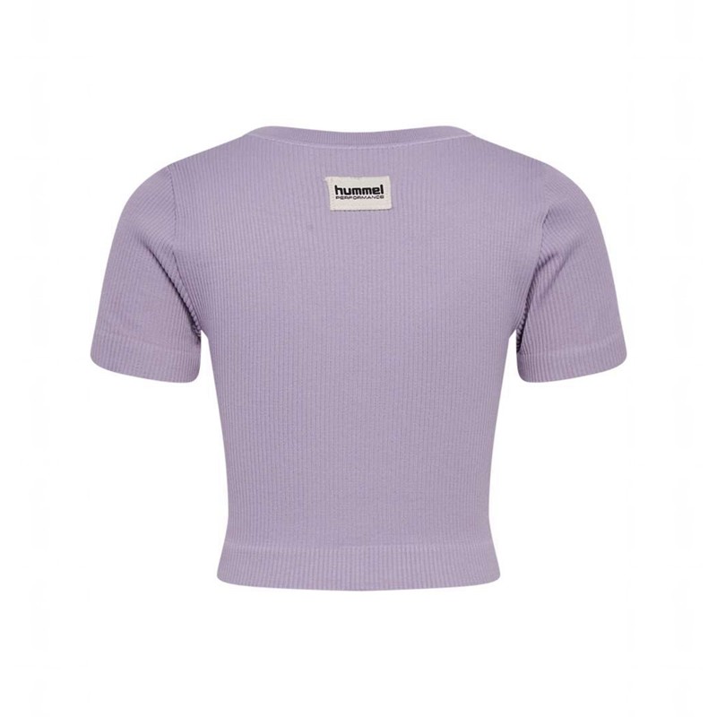 Hummel Jr Seamless Rib S/S T-shirt Barn Lavendel | 223947-341